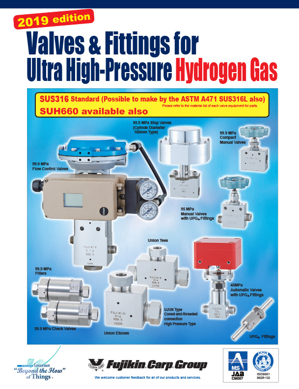 Valves - Valves & Fittings for Ultra High-Pressure Hydrogen Gas