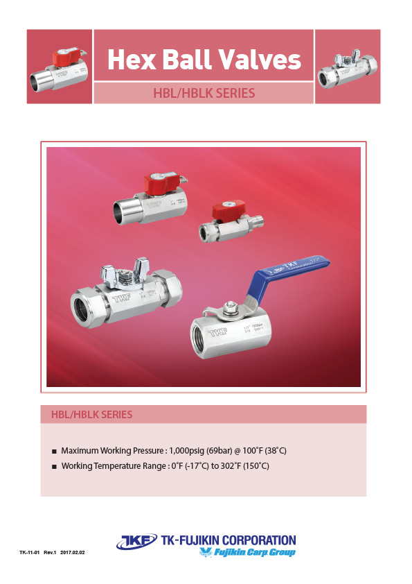 Valves - HBL/HBLK Series - Hex Ball Valves