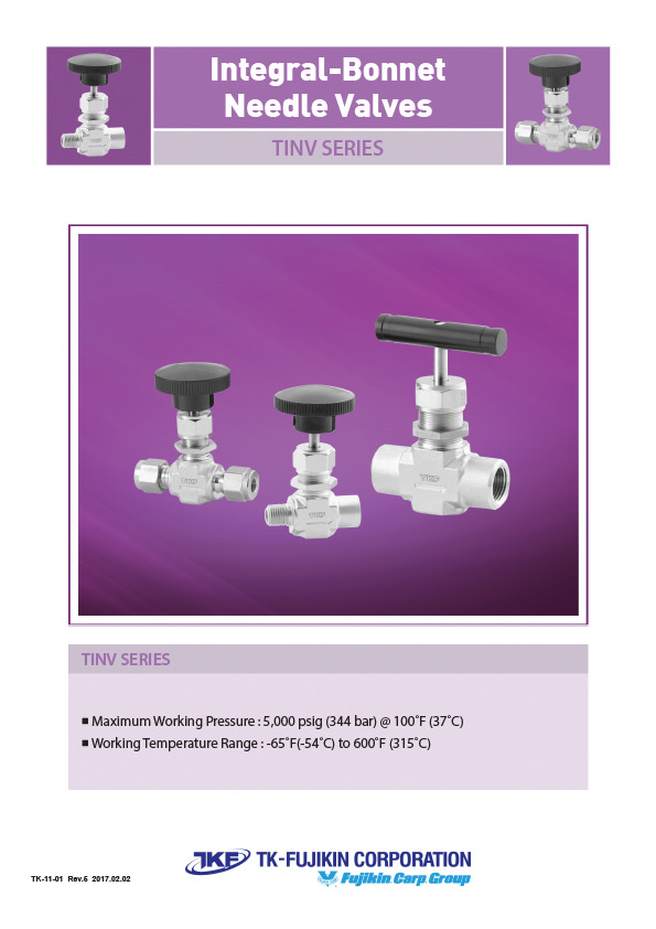 Valves - TINV Series - Integral Bonnet Needle Valves