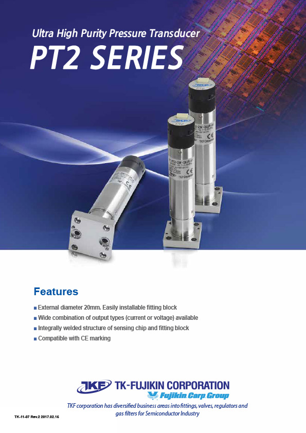 PT2 Series - Ultra High Purity Pressure Transducer